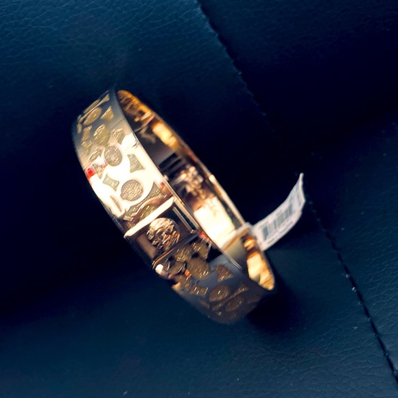 NWT Authentic Coach Gold Goldstone Bangle Bracelet - Picture 2 of 15